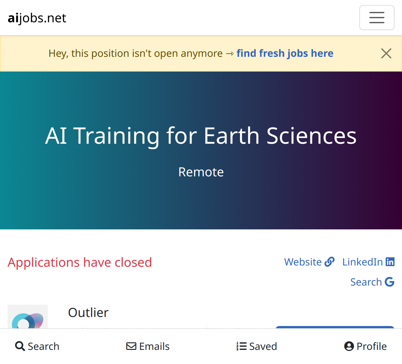 AI Training for Earth Sciences at Outlier Remote